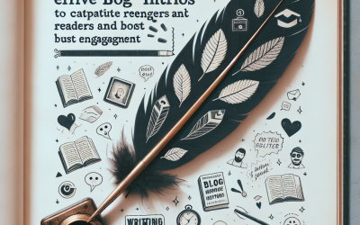 Mastering the Art of Writing Effective Blog Intros to Captivate Readers and Boost Engagement Mastering the Art of Writing Effective Blog Intros to Captivate Readers and Boost Engagement