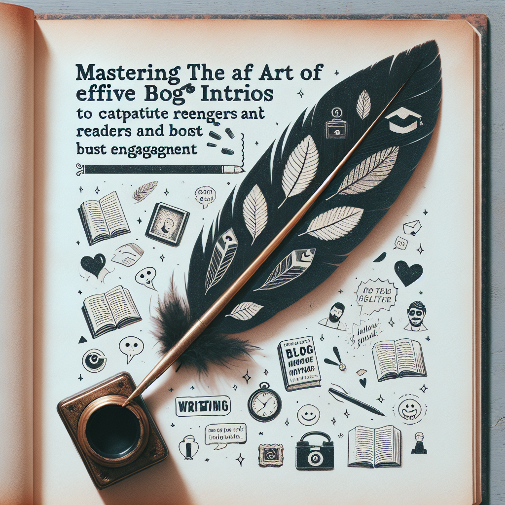 Mastering the Art of Writing Effective Blog Intros to Captivate Readers and Boost Engagement Mastering the Art of Writing Effective Blog Intros to Captivate Readers and Boost Engagement