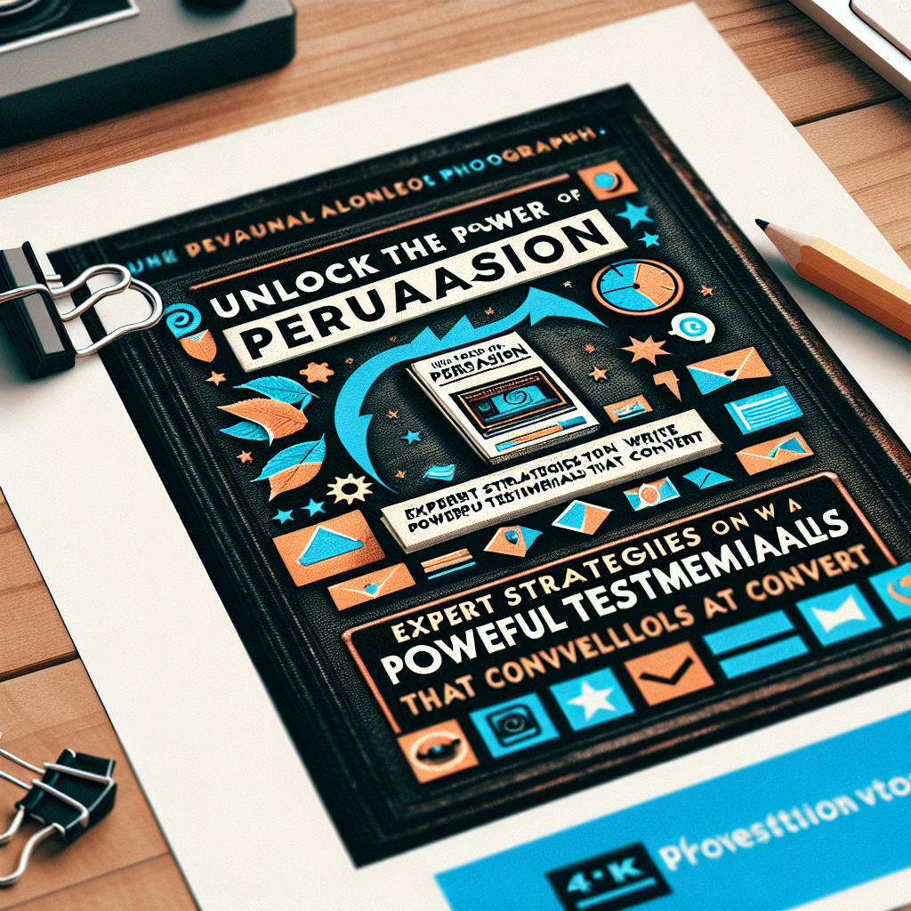 Unlock the Power of Persuasion: Expert Strategies on How to Write Powerful Testimonials That Convert Unlock the Power of Persuasion: Expert Strategies on How to Write Powerful Testimonials That Convert