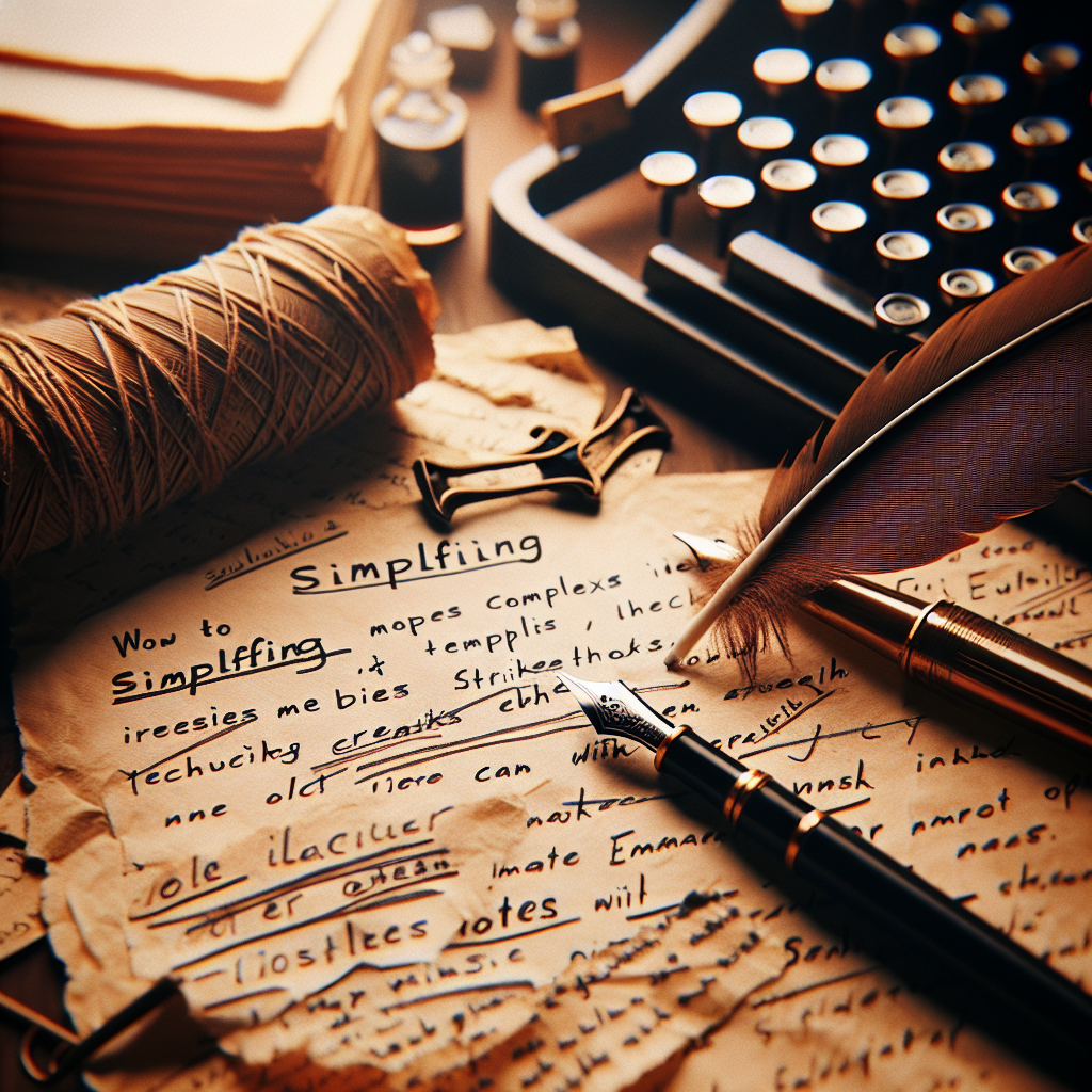 Simplifying Complex Ideas in Writing: Techniques to Make Your Messages Clear and Engaging Simplifying Complex Ideas in Writing: Techniques to Make Your Messages Clear and Engaging
