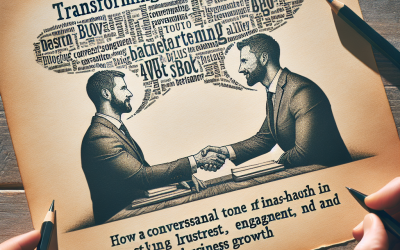 Transform B2B Conversations: How a Conversational Tone in B2B Writing Boosts Trust, Engagement, and Business Growth Transform B2B Conversations: How a Conversational Tone in B2B Writing Boosts Trust, Engagement, and Business Growth