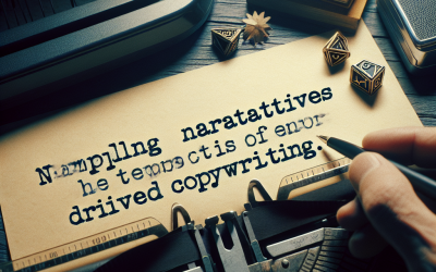 Harness the Power of Narrative Driven Copywriting to Transform Your Brand’s Storytelling and Drive Conversions Harness the Power of Narrative Driven Copywriting to Transform Your Brand’s Storytelling and Drive Conversions