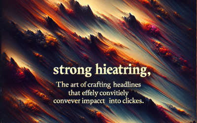 Master the Art of How to Craft Headlines That Turn Views into Clicks and Maximize Your Contents Impact