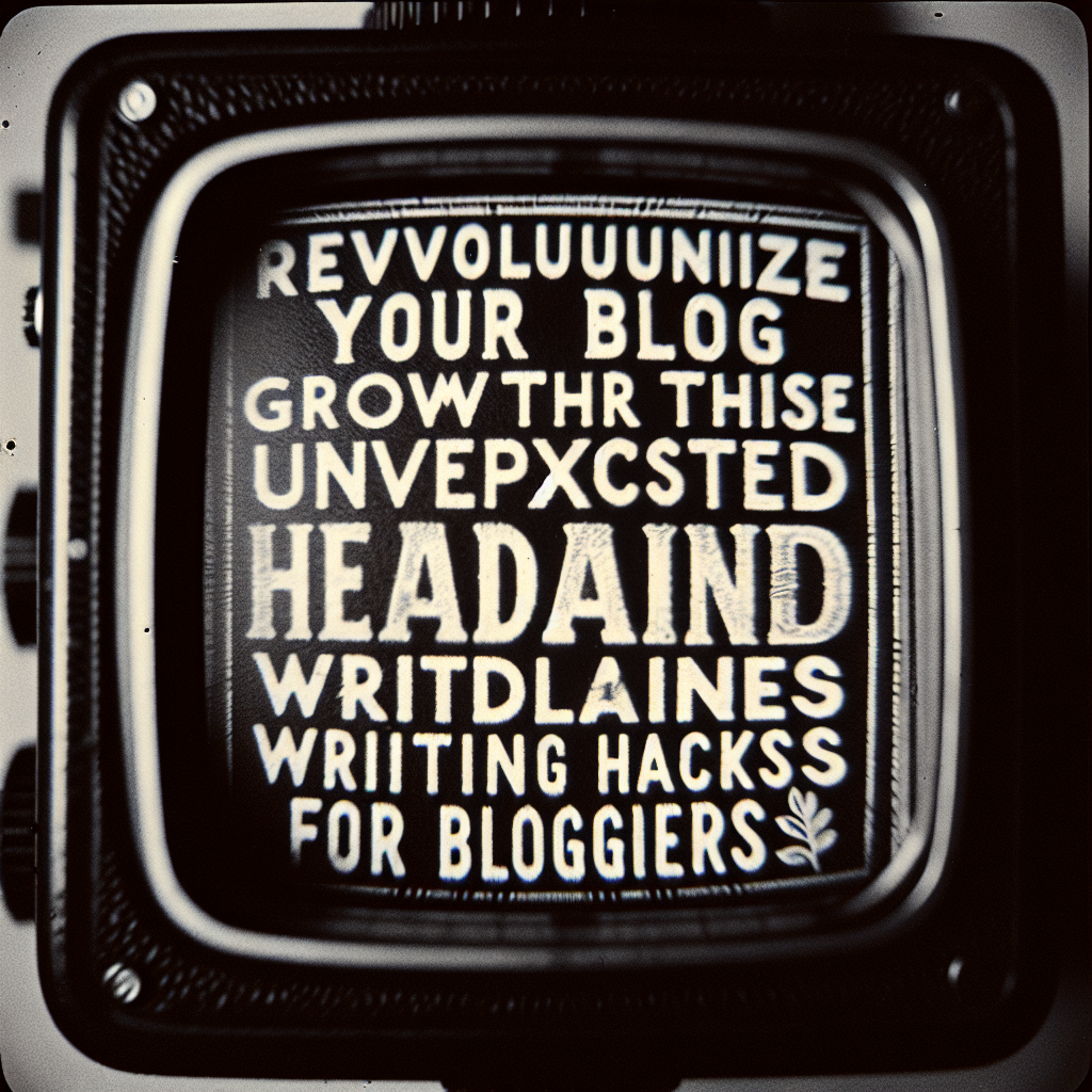 Revolutionize Your Blog Growth with These Unexpected Headline Writing Hacks for Bloggers Revolutionize Your Blog Growth with These Unexpected Headline Writing Hacks for Bloggers