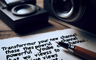 Transform Your New Channel with These Powerful YouTube Titles That Work for New Channels to Drive Views and Boost Engagement