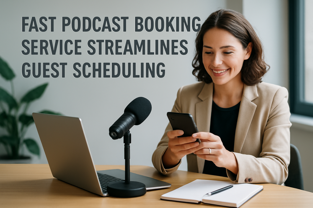 Fast Podcast Booking Service Streamlines Guest Scheduling fast podcast booking service
