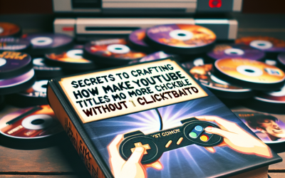 Elevate Your Video Game: Secrets to Crafting How to Make YouTube Titles More Clickable Without Clickbait