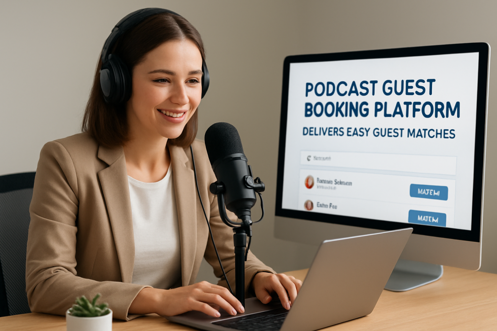 Podcast Guest Booking Platform Delivers Easy Guest Matches podcast guest booking platform