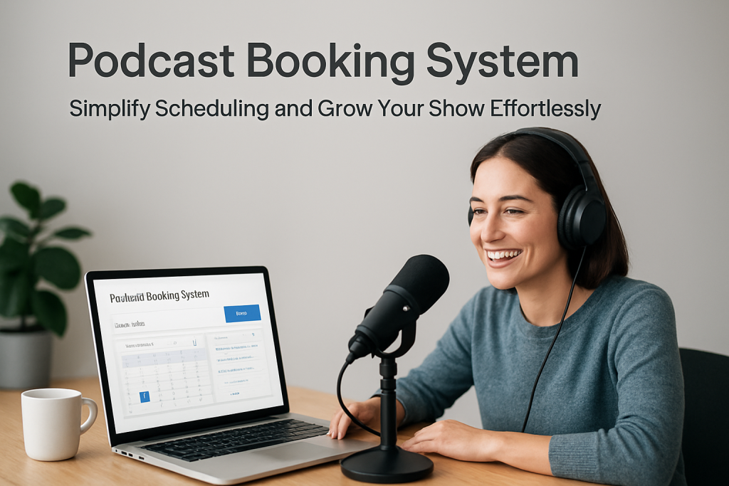 podcast booking system