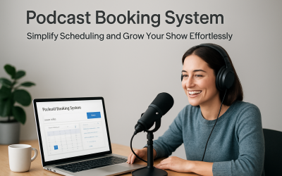 podcast booking system