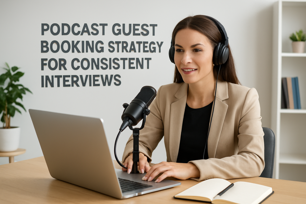 Podcast Guest Booking Strategy For Consistent Interviews podcast guest booking strategy