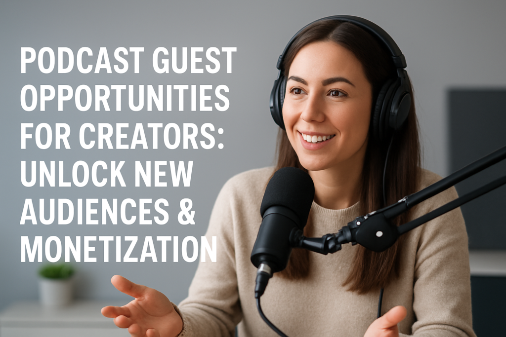 podcast guest opportunities for creators