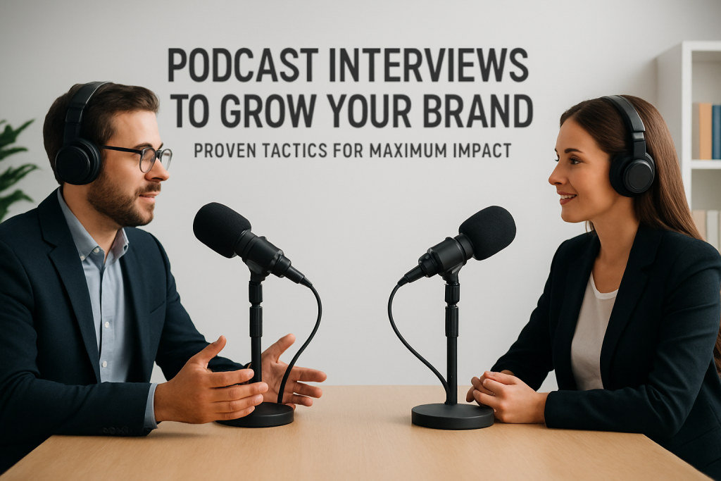 podcast interviews to grow your brand