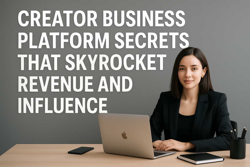 Creator Business Platform Secrets That Skyrocket Revenue and Influence creator business platform