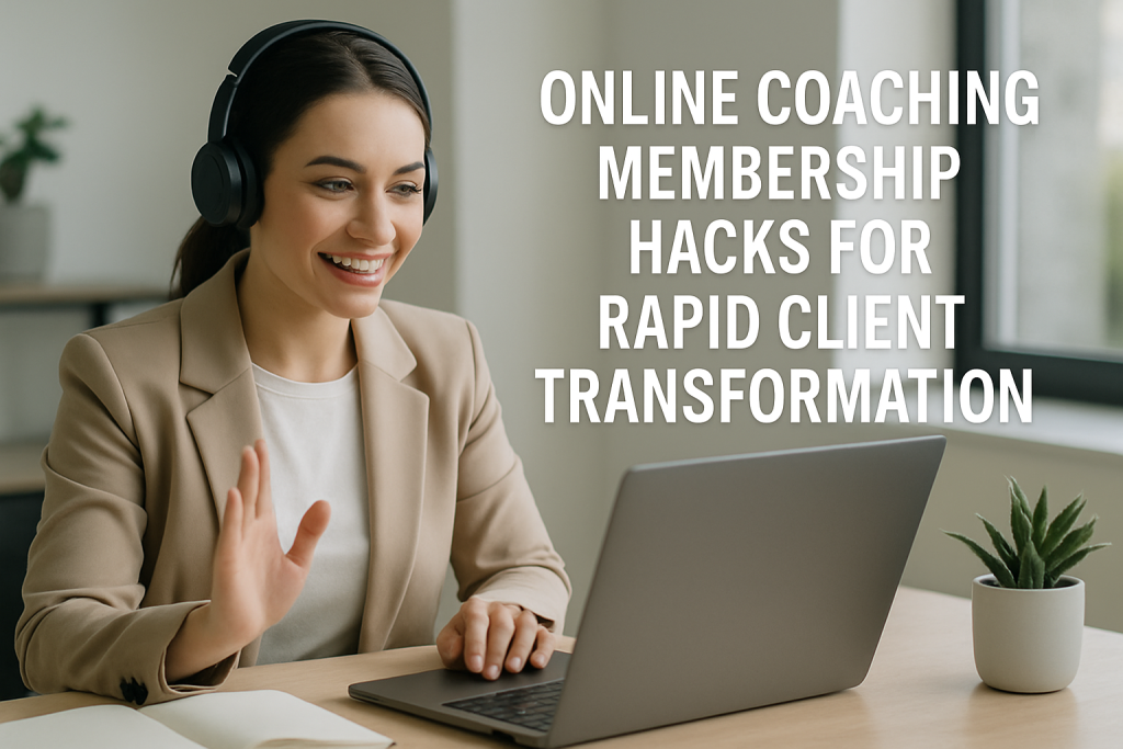 Online Coaching Membership Hacks for Rapid Client Transformation online coaching membership