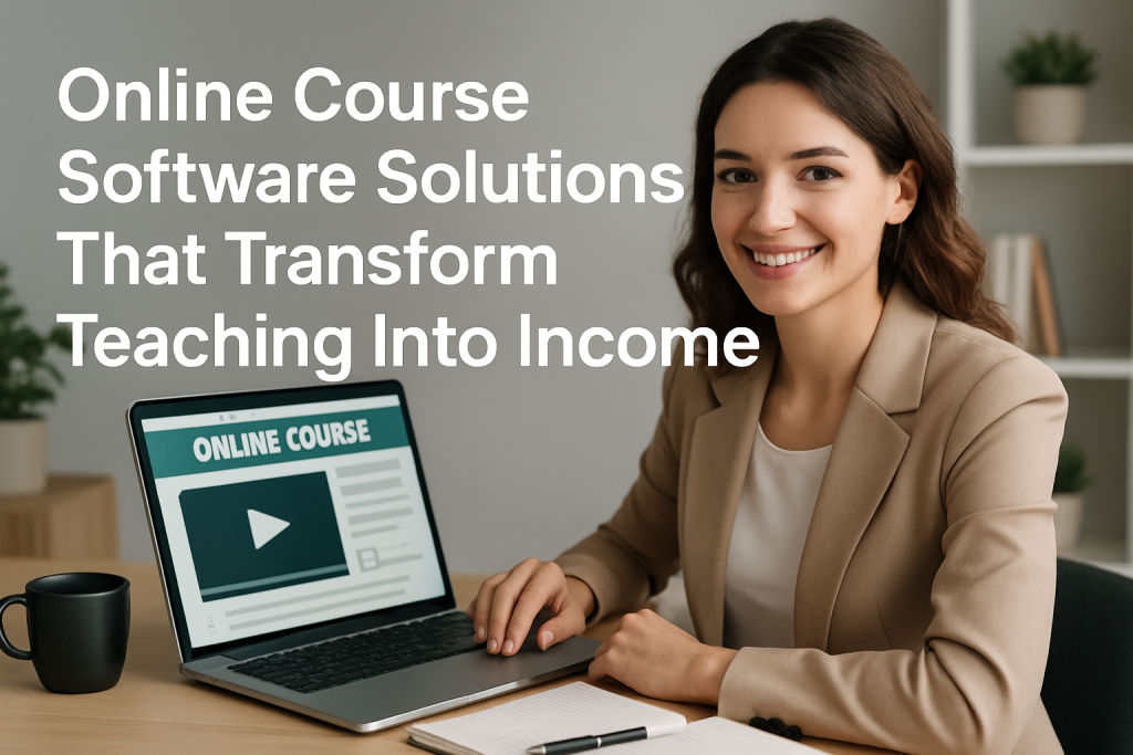 Online Course Software Solutions That Transform Teaching Into Income online course software