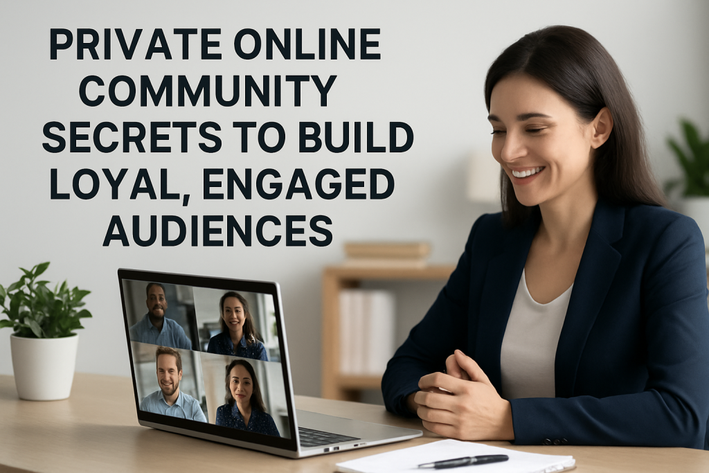 Private Online Community Secrets to Build Loyal, Engaged Audiences private online community