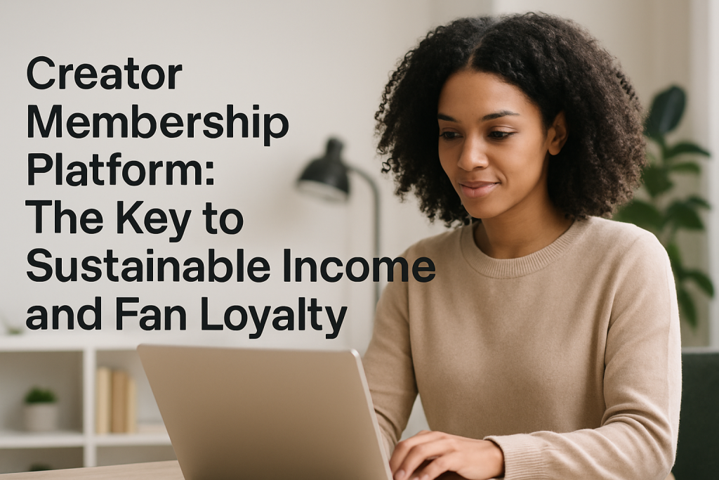 Creator Membership Platform: The Key to Sustainable Income and Fan Loyalty creator membership platform
