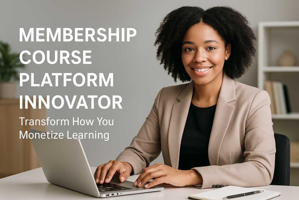 Membership Course Platform Innovator: Transform How You Monetize Learning membership course platform