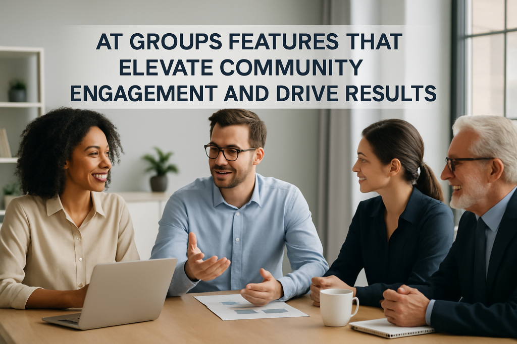 AT Groups Features That Elevate Community Engagement and Drive Results AT Groups features