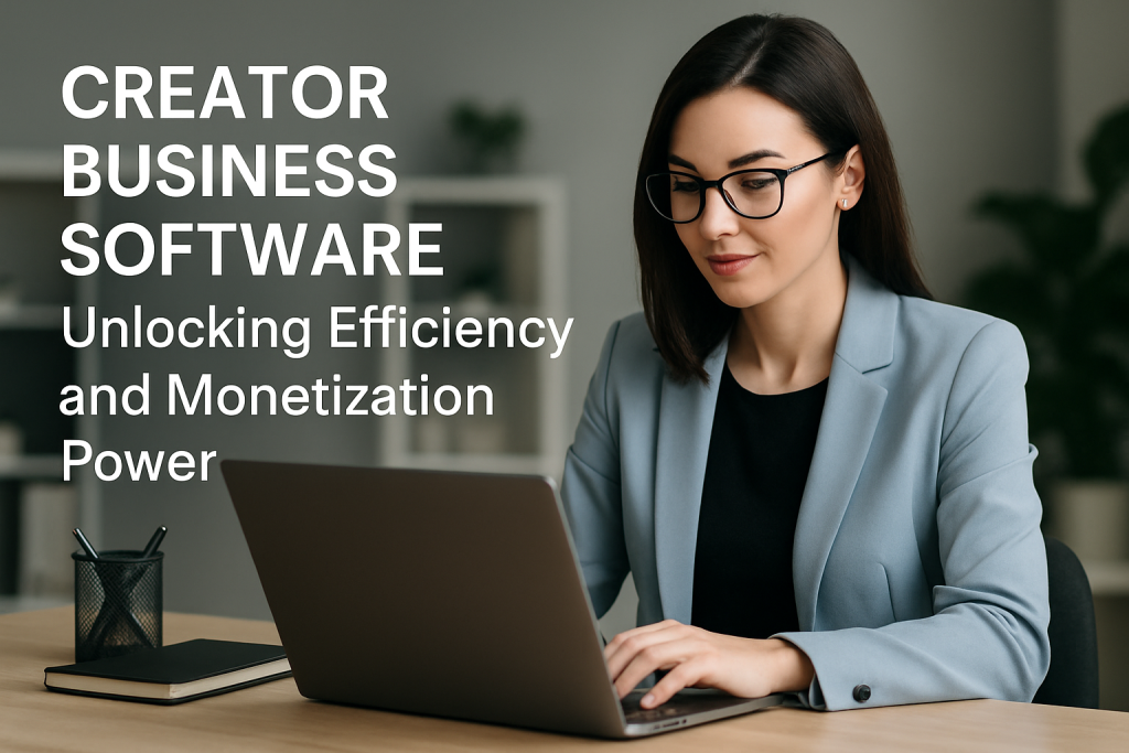 Creator Business Software: Unlocking Efficiency and Monetization Power creator business software
