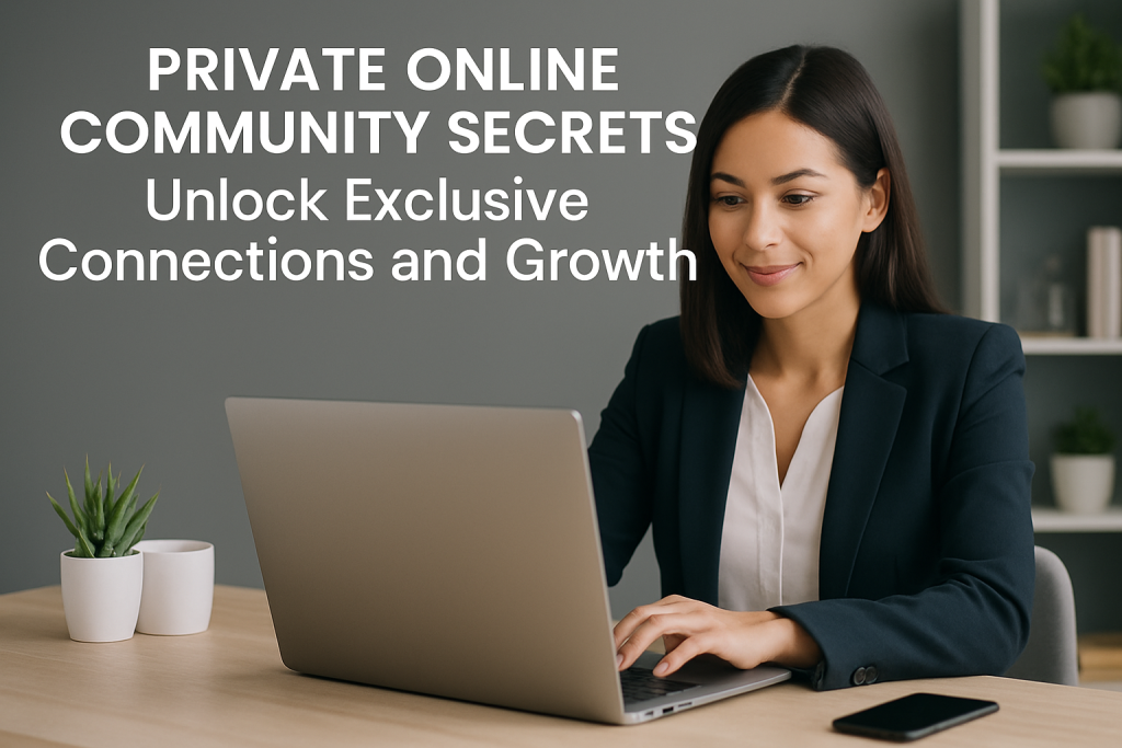 Private Online Community Secrets: Unlock Exclusive Connections and Growth private online community
